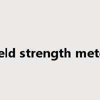 field strength meter是什么意思