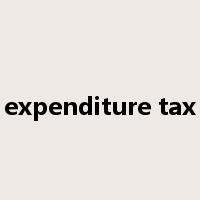 expenditure tax是什么意思