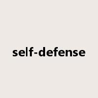 self-defense是什么意思