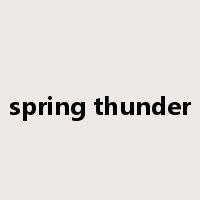 spring thunder是什么意思