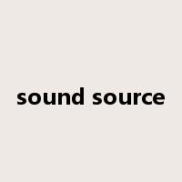 sound source是什么意思