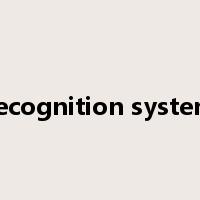 recognition system是什么意思