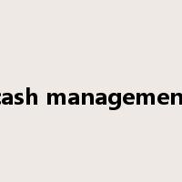 cash management是什么意思