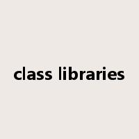 class libraries是什么意思