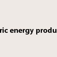 electric energy production是什么意思