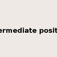 intermediate position是什么意思