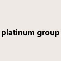 platinum group是什么意思