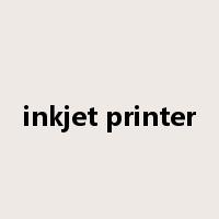 inkjet printer是什么意思
