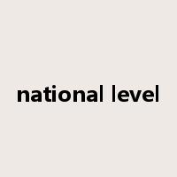 national level是什么意思
