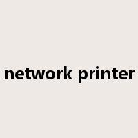 network printer是什么意思