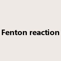 Fenton reaction是什么意思
