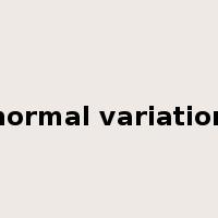 normal variation是什么意思