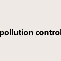 pollution control是什么意思