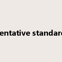 tentative standard是什么意思