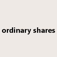 ordinary shares是什么意思