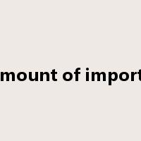amount of imports是什么意思