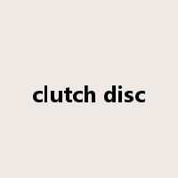 clutch disc是什么意思