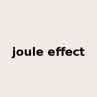 joule effect是什么意思