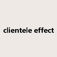 clientele effect是什么意思