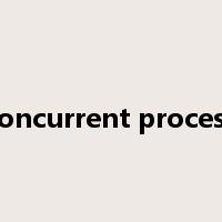 concurrent process是什么意思