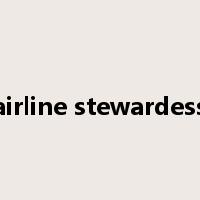 airline stewardess是什么意思
