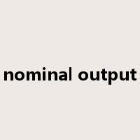 nominal output是什么意思