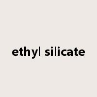 ethyl silicate是什么意思