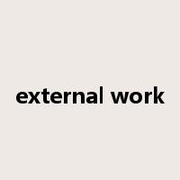 external work是什么意思