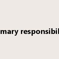 primary responsibility是什么意思