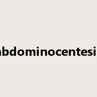 abdominocentesis是什么意思
