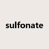 sulfonate是什么意思