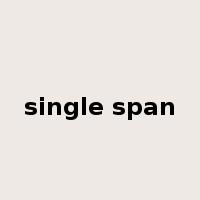 single span是什么意思