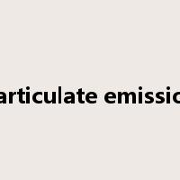particulate emission是什么意思