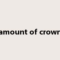 amount of crown是什么意思