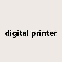 digital printer是什么意思