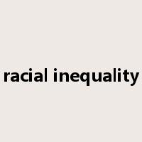 racial inequality是什么意思