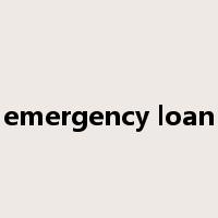 emergency loan是什么意思