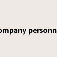 company personnel是什么意思