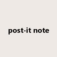 post-it note是什么意思