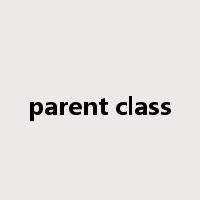 parent class是什么意思