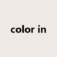 color in是什么意思
