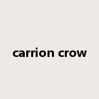 carrion crow是什么意思
