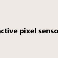 active pixel sensor是什么意思