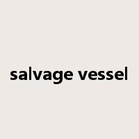 salvage vessel是什么意思