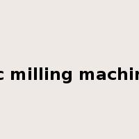 nc milling machine是什么意思