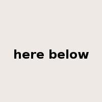 here below是什么意思