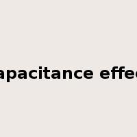 capacitance effect是什么意思