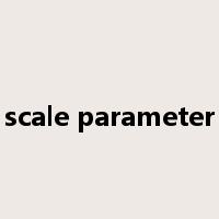 scale parameter是什么意思