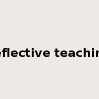 reflective teaching是什么意思