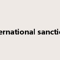 international sanctions是什么意思